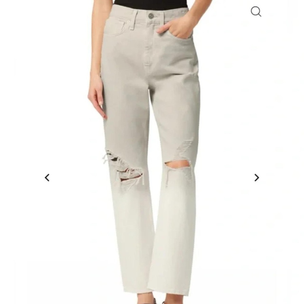 PacSun Women's High Rise Distressed Light Gray Jeans